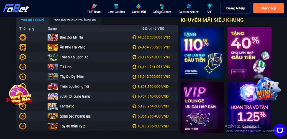 Game slot chủ đề độc đáo VN666